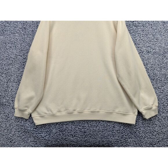 VTG Blair Embroidered Grandma Sweatshirt Size XL Pullover Cottage Floral Cream - Picture 7 of 12